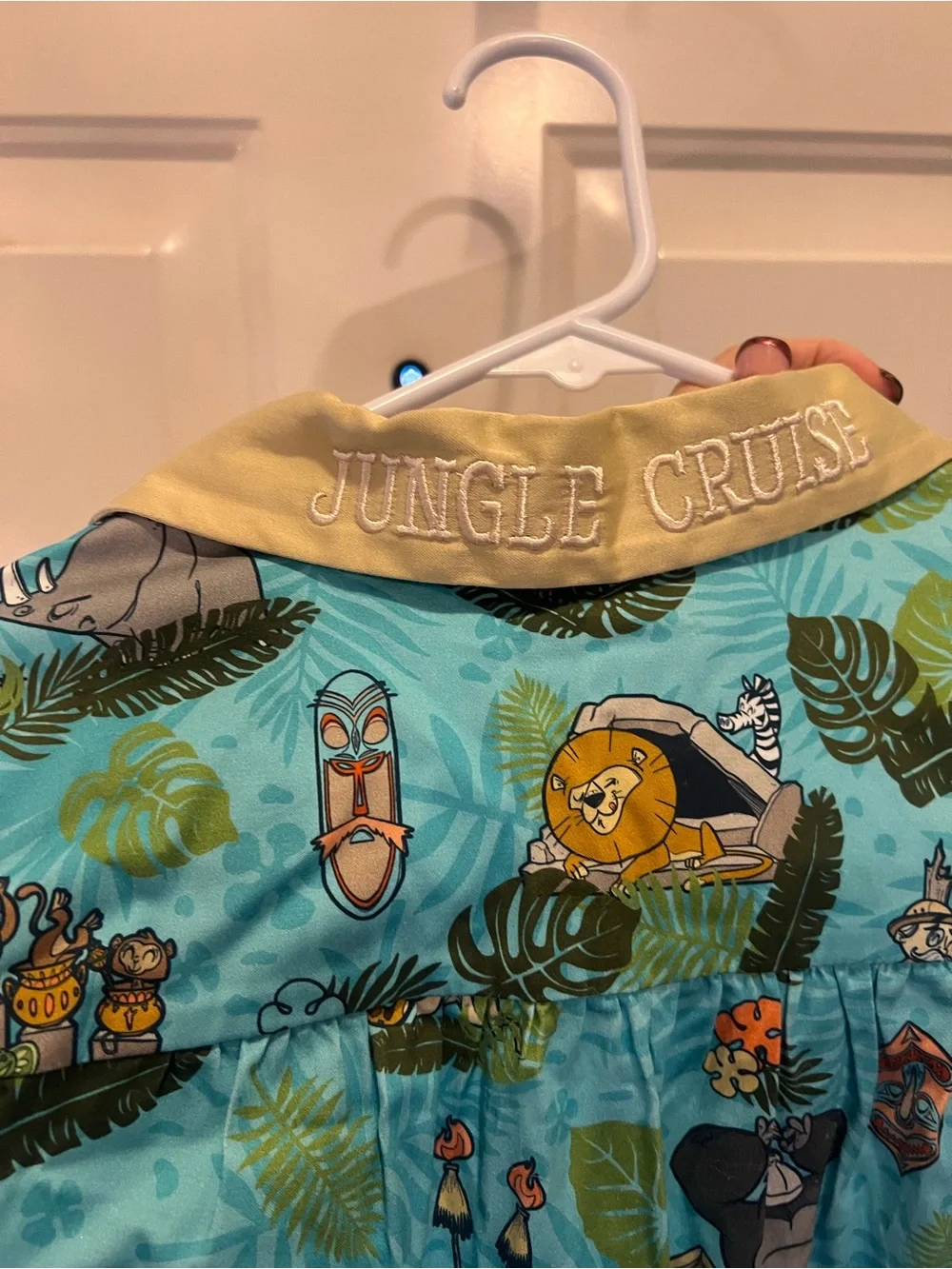 Disney Turquoise Jungle Cruise Print Shirt Dress - Picture 3 of 3